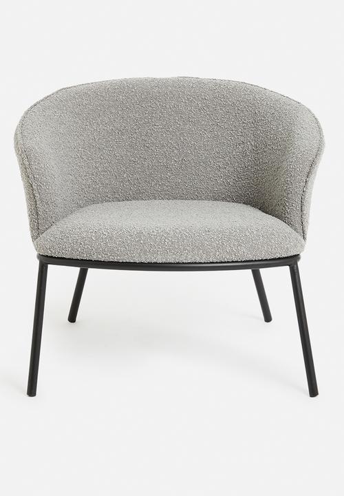 Sixth Floor - Duke lounge chair - grey sherpa