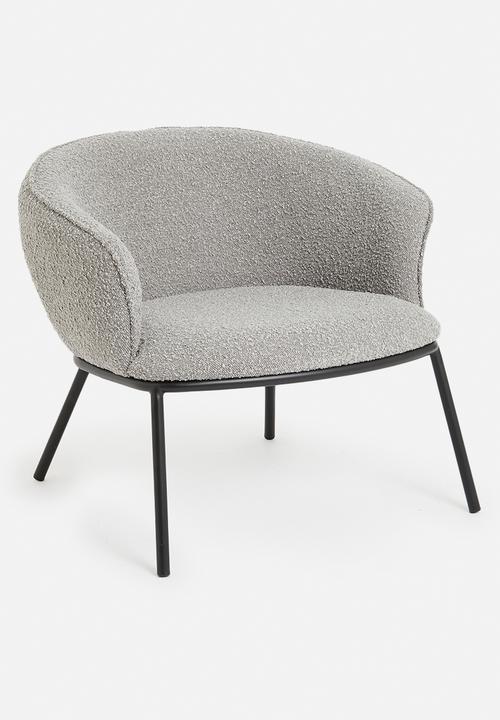 Sixth Floor - Duke lounge chair - grey sherpa