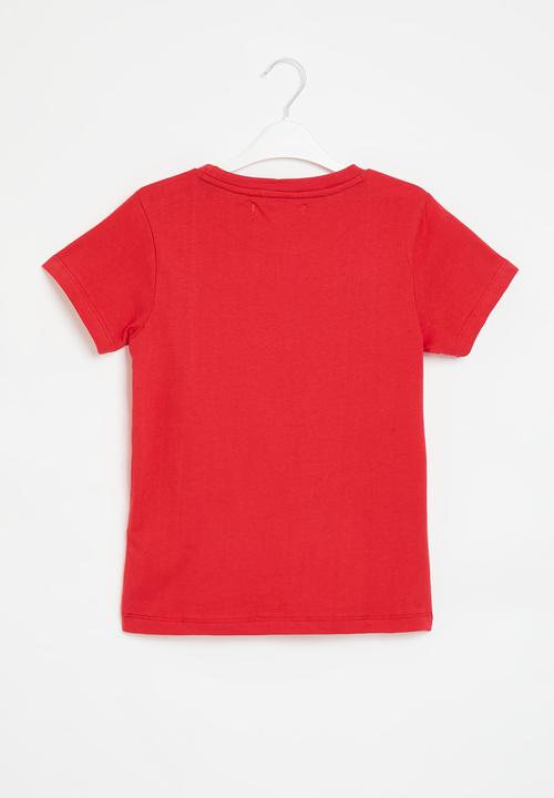 MINOTI - Respect short sleeve t-shirt - red