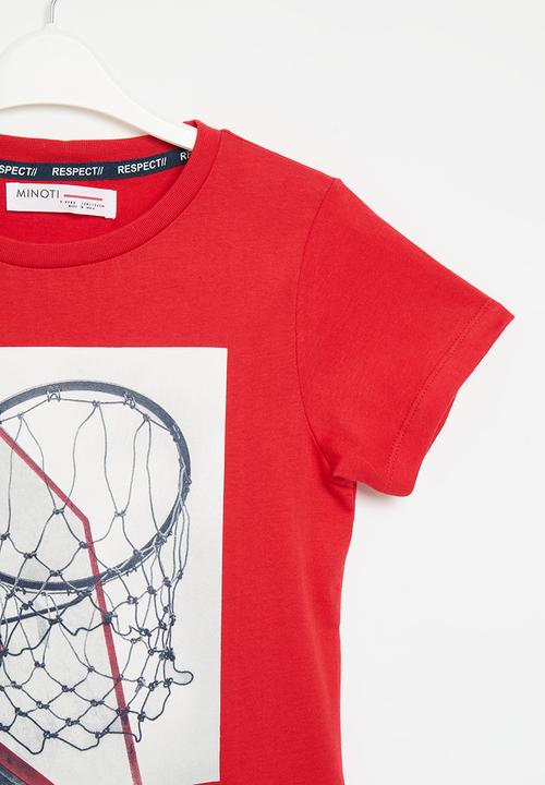 MINOTI - Respect short sleeve t-shirt - red