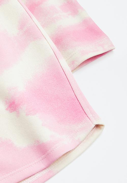 H&M - 2-Piece sweatshirt set - pink tie-dye 