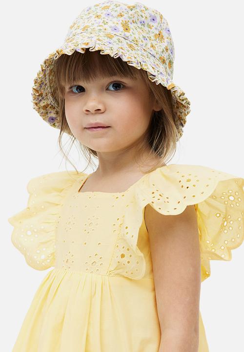 H&M - Cotton dress - light yellow
