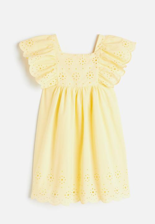 H&M - Cotton dress - light yellow