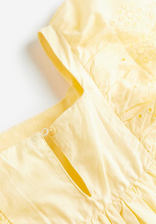 H&M - Cotton dress - light yellow