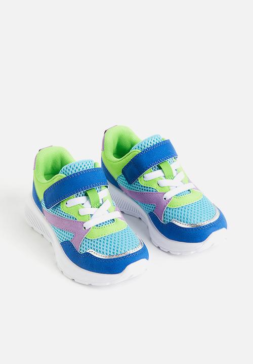 H&M - Lightweight-sole trainers - turquoise block coloured