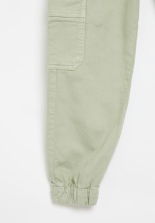 MINOTI - Girls basic twill combat pant - sage