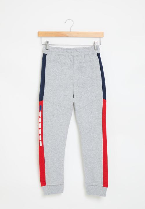 MINOTI - Respect fleece panel jogger - grey