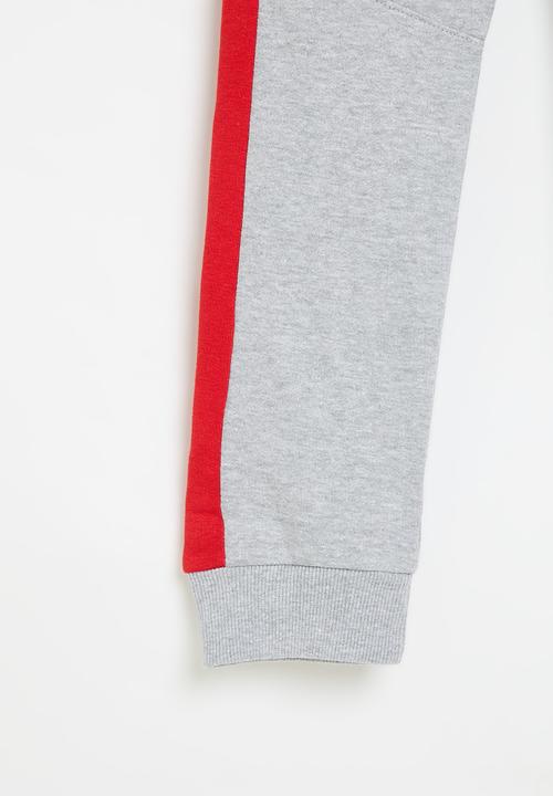 MINOTI - Respect fleece panel jogger - grey