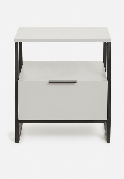 Blockhouse - Halle bedside table - grey