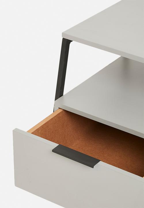 Blockhouse - Halle bedside table - grey