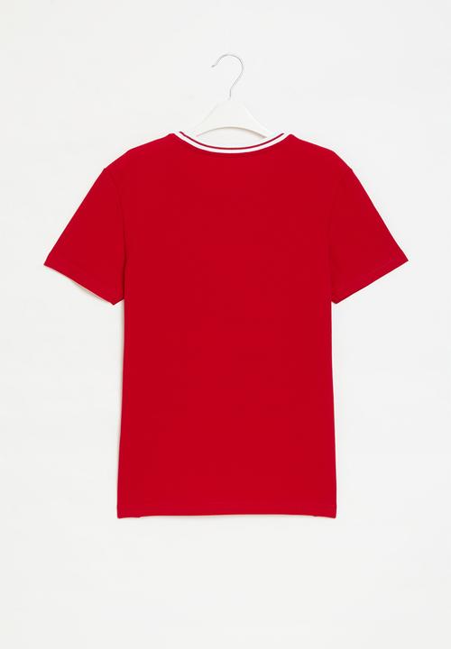 POLO - Boys oliver textured tee - red