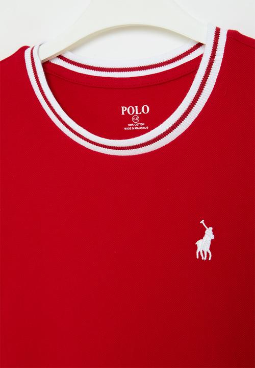 POLO - Boys oliver textured tee - red