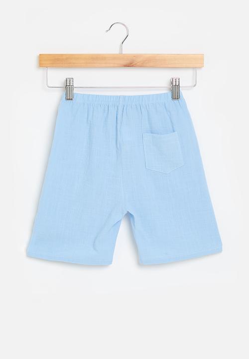 Pop Candy - Drawstring shorts - light blue