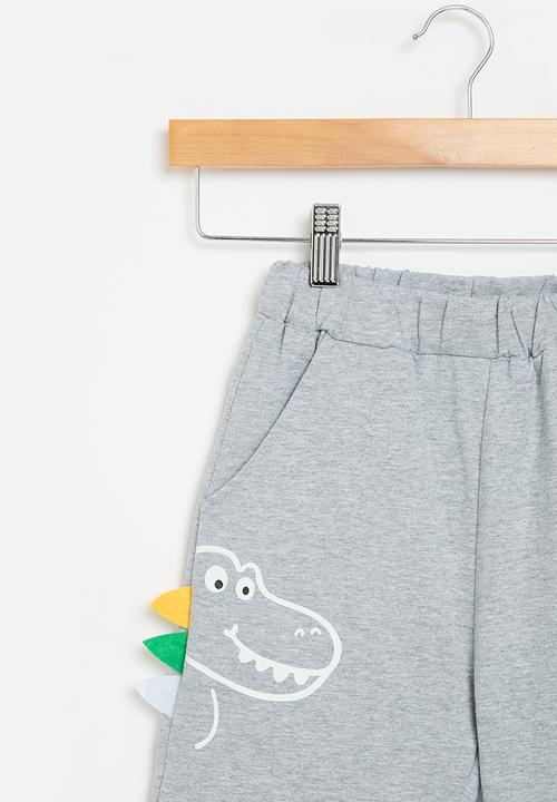 Pop Candy - Dino shorts - grey