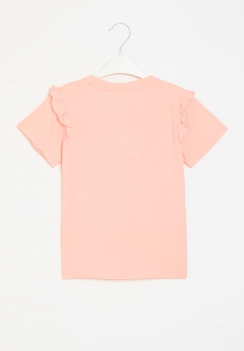 Pop Candy - Frill sleeve tee - pink