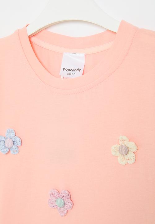 Pop Candy - Frill sleeve tee - pink