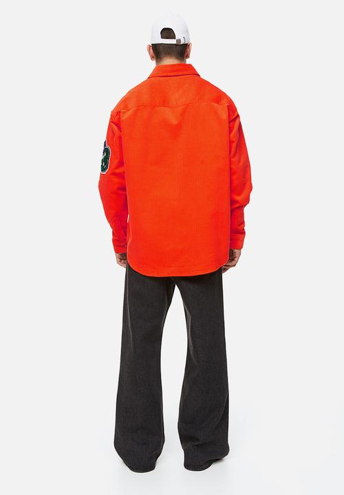 H&M - Oversized fit corduroy overshirt - orange