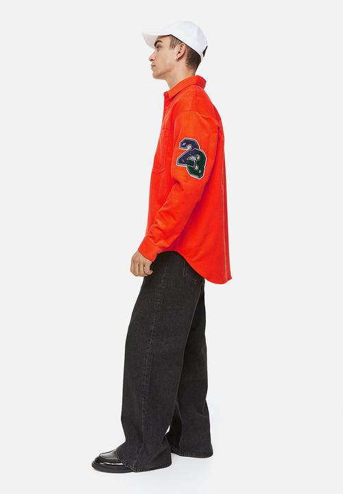 H&M - Oversized fit corduroy overshirt - orange