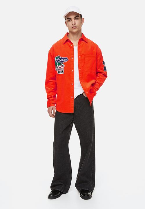 H&M - Oversized fit corduroy overshirt - orange