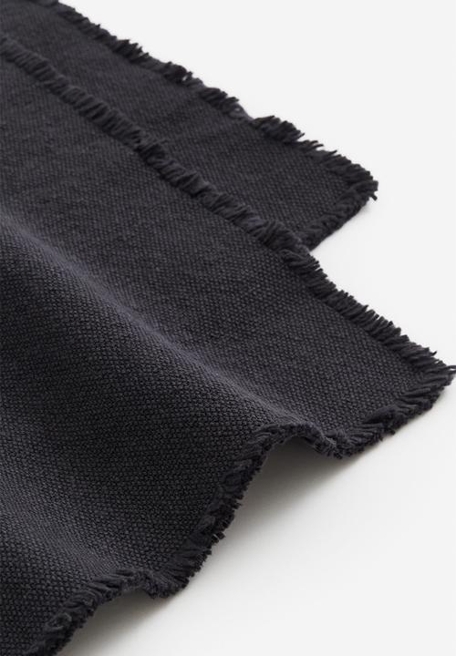 H&M - Canvas table runner - dark grey 
