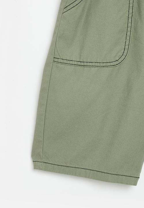 Pop Candy - Utility shorts - green