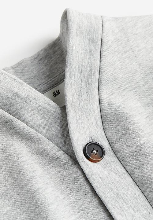 H&M - Sweatshirt cardigan - light grey marl 