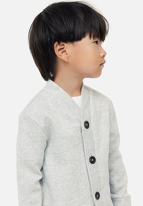 H&M - Sweatshirt cardigan - light grey marl 