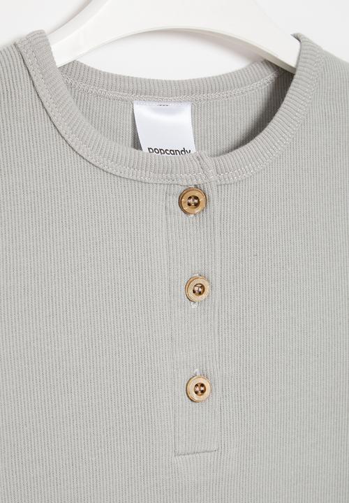 Pop Candy - Henley shirt - grey