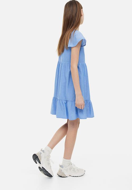 H&M - Tiered dress - light blue 