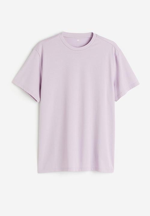 H&M - Regular fit round-neck t-shirt - purple