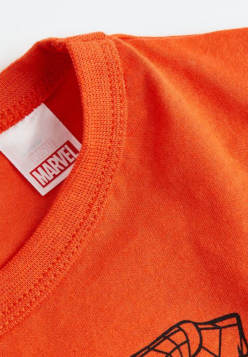 H&M - Printed cotton T-shirt - orange spider-man