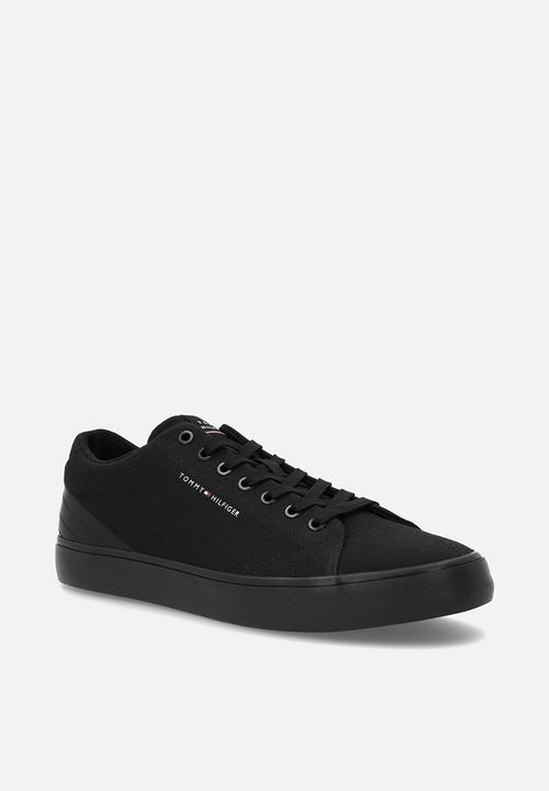 Tommy Hilfiger - Th hi vulc core low canvas - black