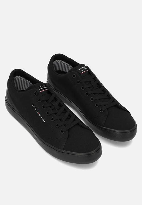 Tommy Hilfiger - Th hi vulc core low canvas - black