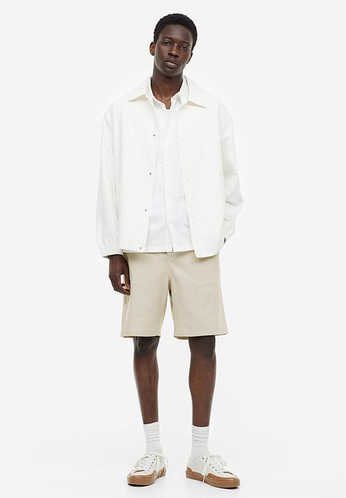 H&M - Relaxed fit linen-blend shorts - beige