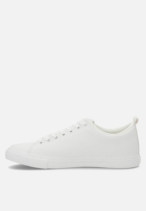 POLO - Basic pu sneaker - white