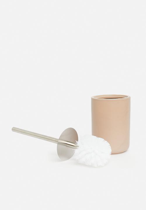Bathroom Solutions - Simple dolomite toilet brush - brown