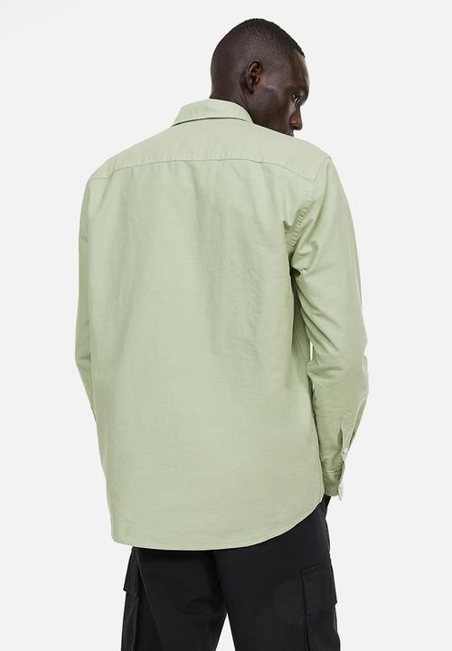 H&M - Regular fit oxford shirt -  pistachio green