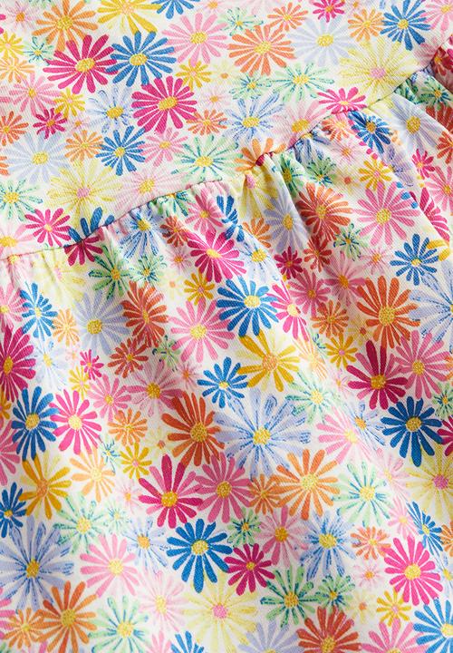 H&M - Patterned cotton dress - white floral