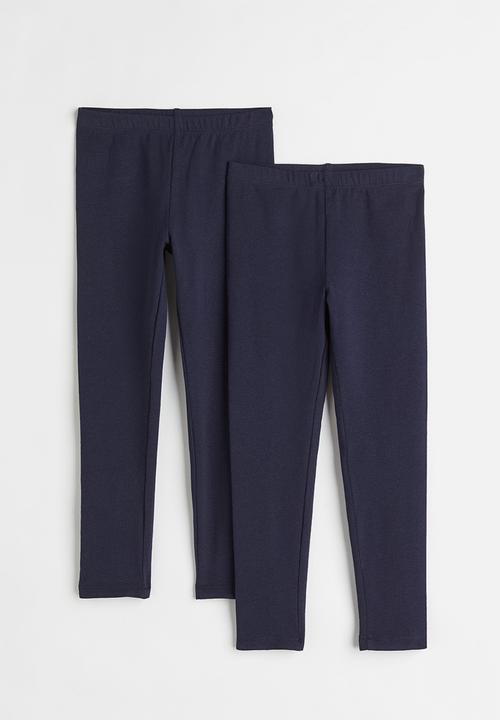 H&M - 2-pack leggings - navy blue 
