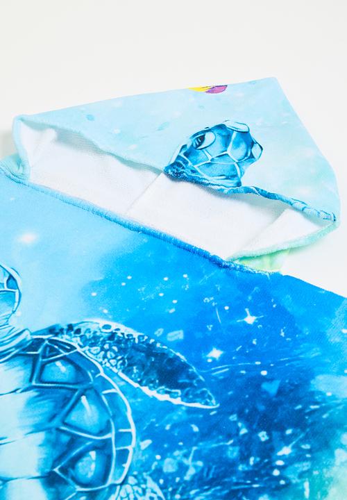 Pop Candy - Hooded towel - green & blue