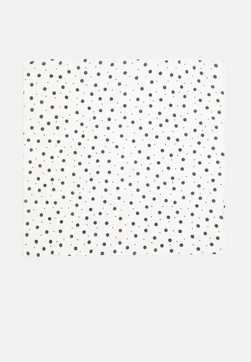Pop Candy - Printed blanket - white and blue