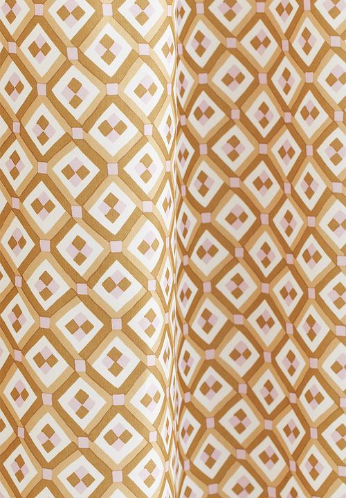 H&M - Patterned shower curtain  - dark yellow patterned