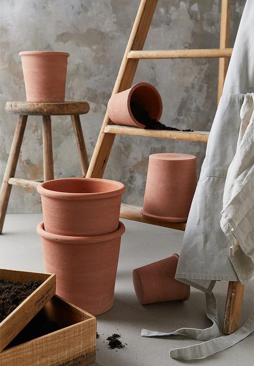 H&M - Large terracotta plant pot - terracotta 