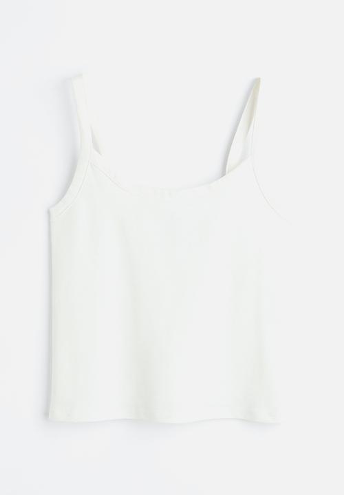 H&M - Cotton vest top - white