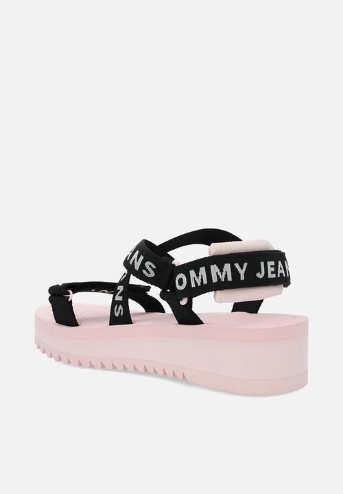 Tommy Hilfiger - Tommy jeans flatform sandal - misty pink 