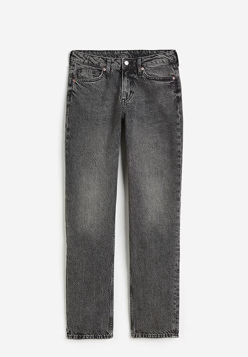 H&M - Curvy fit straight regular jeans - grey