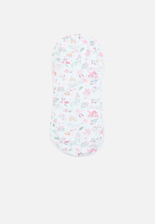 Ree Collective - Burp cloths floral - pink & white 