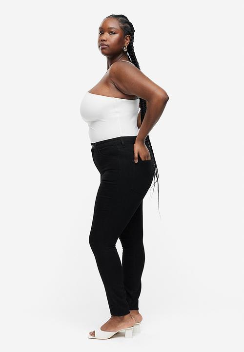 H&M - Curvy fit ultra high ankle jeggings - black