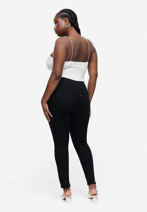 H&M - Curvy fit ultra high ankle jeggings - black