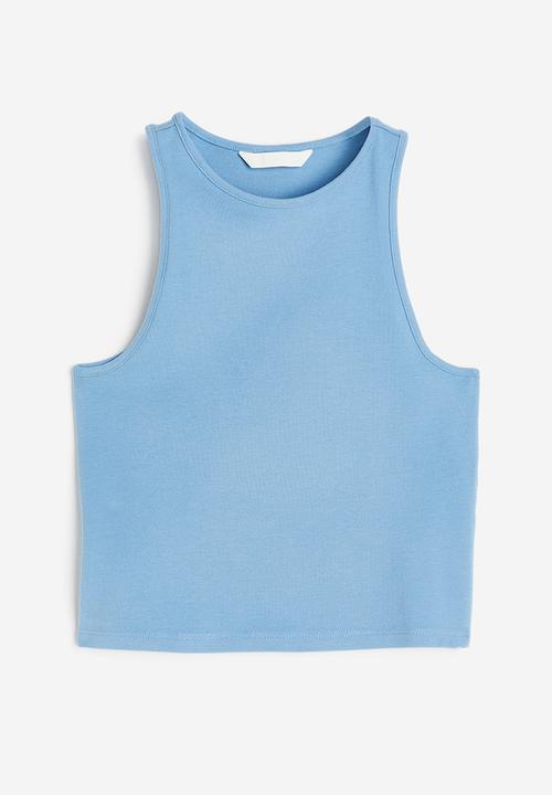 H&M - Cropped vest top - blue
